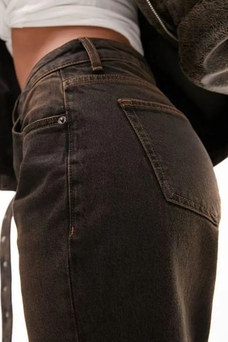 Rechte Jeans - Bruin