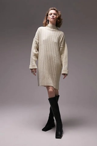 Trui-jurk - Beige