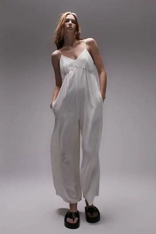 Mouwloze Jumpsuit - Ivoorkleurig