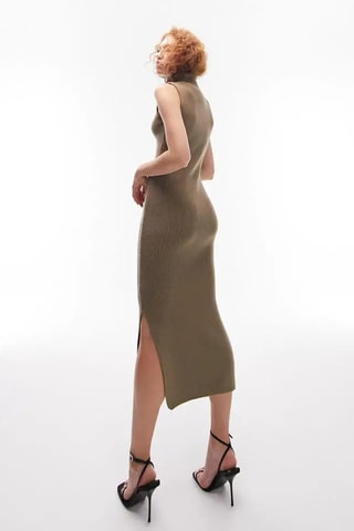 Mouwloze Trui-jurk - Beige