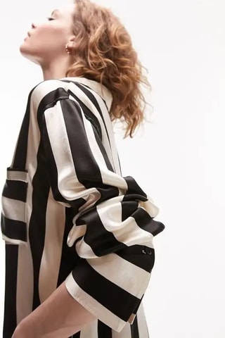 Blouse relaxed - Zwart