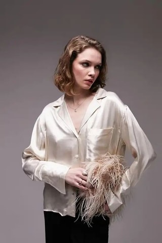 Blouse relaxed - Beige