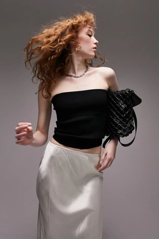 Strapless Top - Zwart