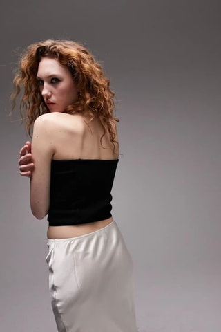Strapless Top - Zwart