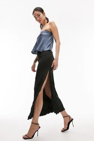 Strapless Top - Blauw