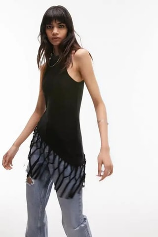 Mouwloze top - Zwart