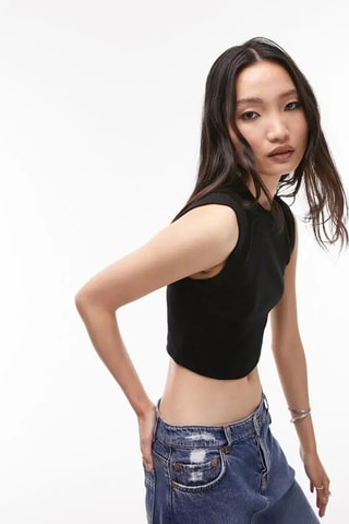 Crop Top - Zwart