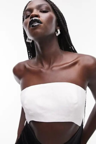 Strapless Jurk - Zwart
