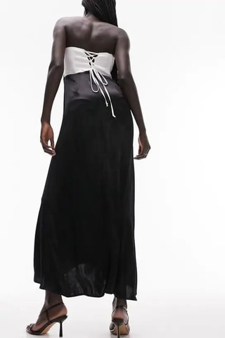 Strapless Jurk - Zwart