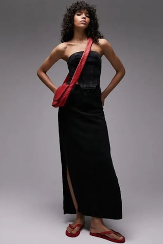 Strapless Top - Zwart