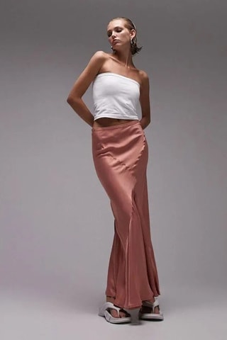 Lange Rok Hoge Taille - Roze