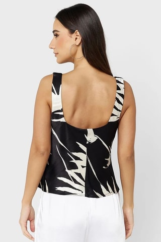 Mouwloze top - Zwart