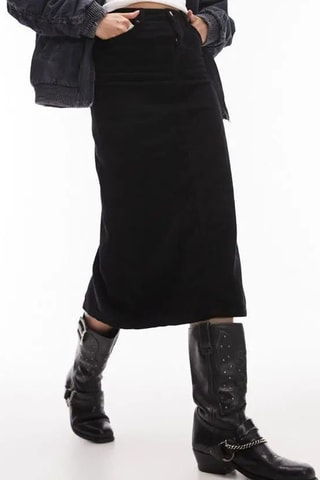 Midirok Hoge Taille - Zwart