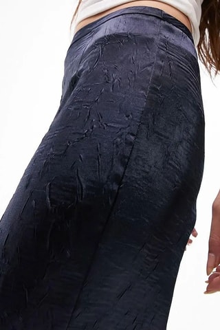 Rechte Midirok - Marineblauw