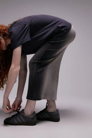 Lange Rok Hoge Taille - Grijs