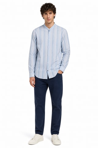 Chemise en lin - Bleu clair