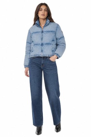 Doudoune en jean - Bleu clair