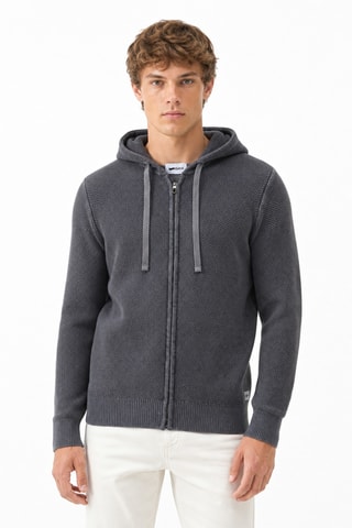 Gilet à capuche - Gris foncé