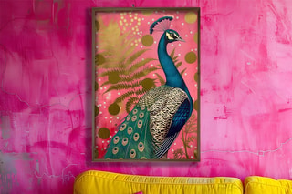 Pintura decorativa con marco de MDF Claude - 35 x 47 cm