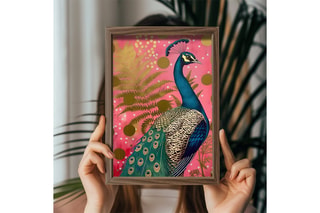 Pintura decorativa con marco de MDF Claude - 35 x 47 cm