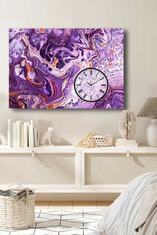 Horloge - 70 x 100 cm - Violet