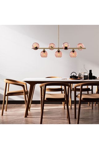 Suspension Benek - Rose - 7 x 40 W