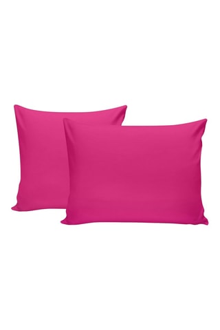 2 fundas de almohada de algodón 61 hilos/cm² Tonne Rosse - Rosa