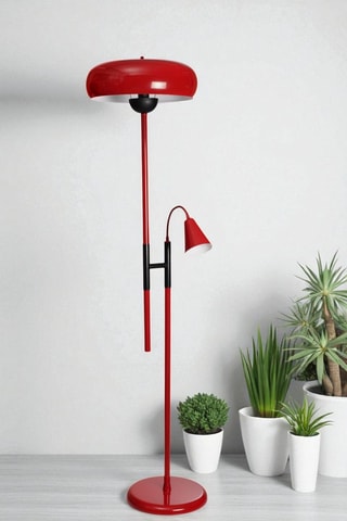 Lampadaire - Rouge - 2 x 40 W