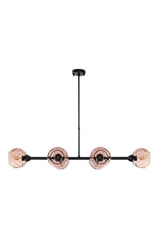 Suspension - Noir et rose poudré - 6 x 40 W