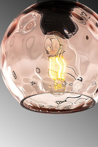 Suspension - Noir et rose poudré - 7 x 40 W