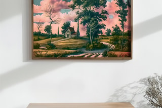 Pintura decorativa con marco de MDF Valentin3 - 35 x 47 cm