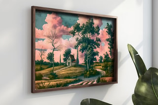 Pintura decorativa con marco de MDF Valentin3 - 35 x 47 cm