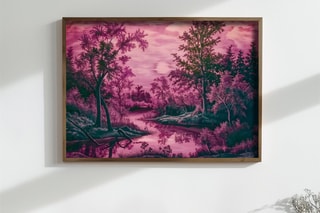 Pintura decorativa con marco de MDF Léandre3 - 35 x 47 cm