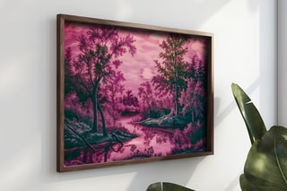 Pintura decorativa con marco de MDF Léandre3 - 35 x 47 cm