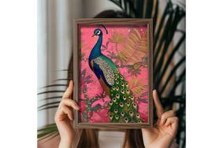 Pintura decorativa con marco de MDF André - 35 x 47 cm