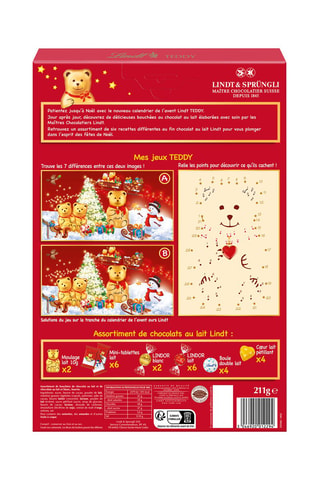 Calendrier de l'Avent Teddy 
211 g