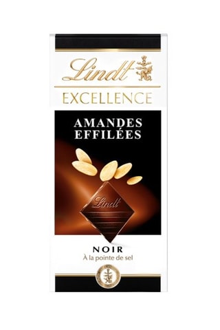 4 x Tablette Excellence noir Amandes effilées - 100 g