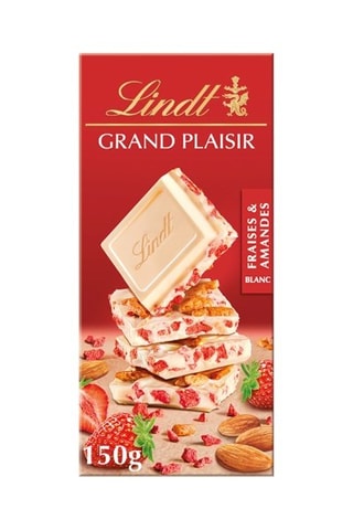 3 x Tablette Grand Plaisir Blanc, Fraise & Amandes - 150 g