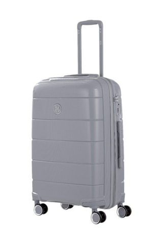 Weekendtrolley (M) CH3 - 65 cm - Zilverkleurig