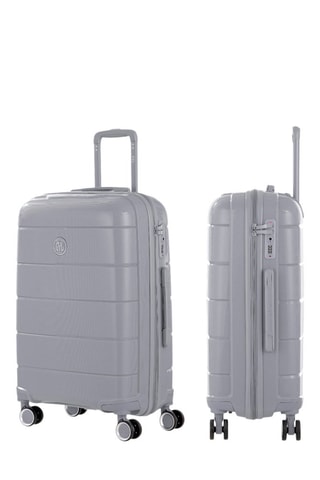 Weekendtrolley (M) CH3 - 65 cm - Zilverkleurig