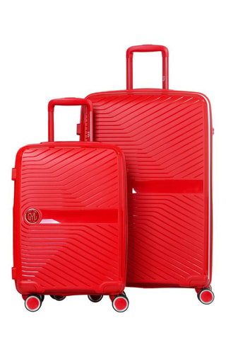 Set van 2 Trolleys (M/L) PP5 - 65/75 cm - Rood