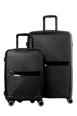Set van 2 Trolleys (M/L) PP5 - 65/75 cm - Zwart