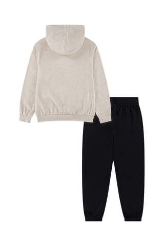 Sudadera con capucha y pantalón de chándal - Negro