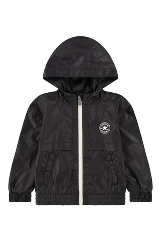Chaqueta con capucha - Negro