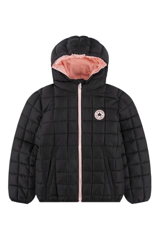 Chaqueta con capucha - Negro