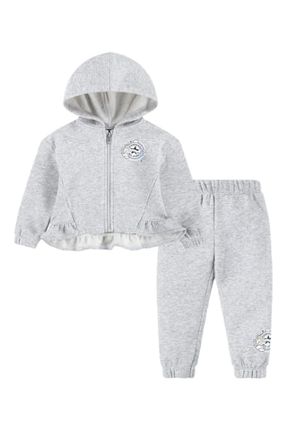 Sudadera y pantalón de chándal  - Gris jaspeado