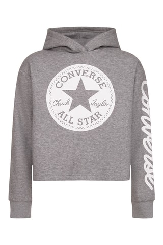 Sudadera con capucha   - Gris jaspeado
