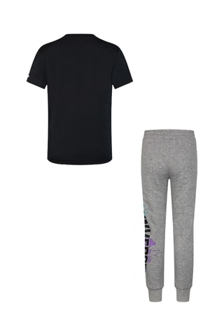 Camiseta y pantalón de chándal - Gris jaspeado