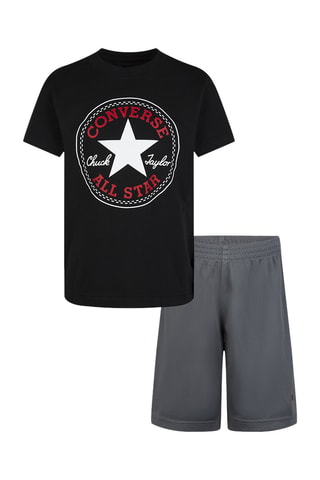 Camiseta y short - Gris oscuro