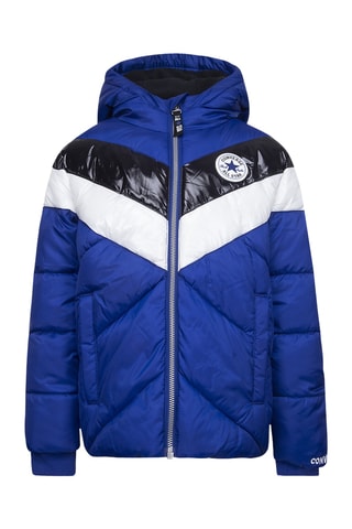 Anorak con capucha - Azul